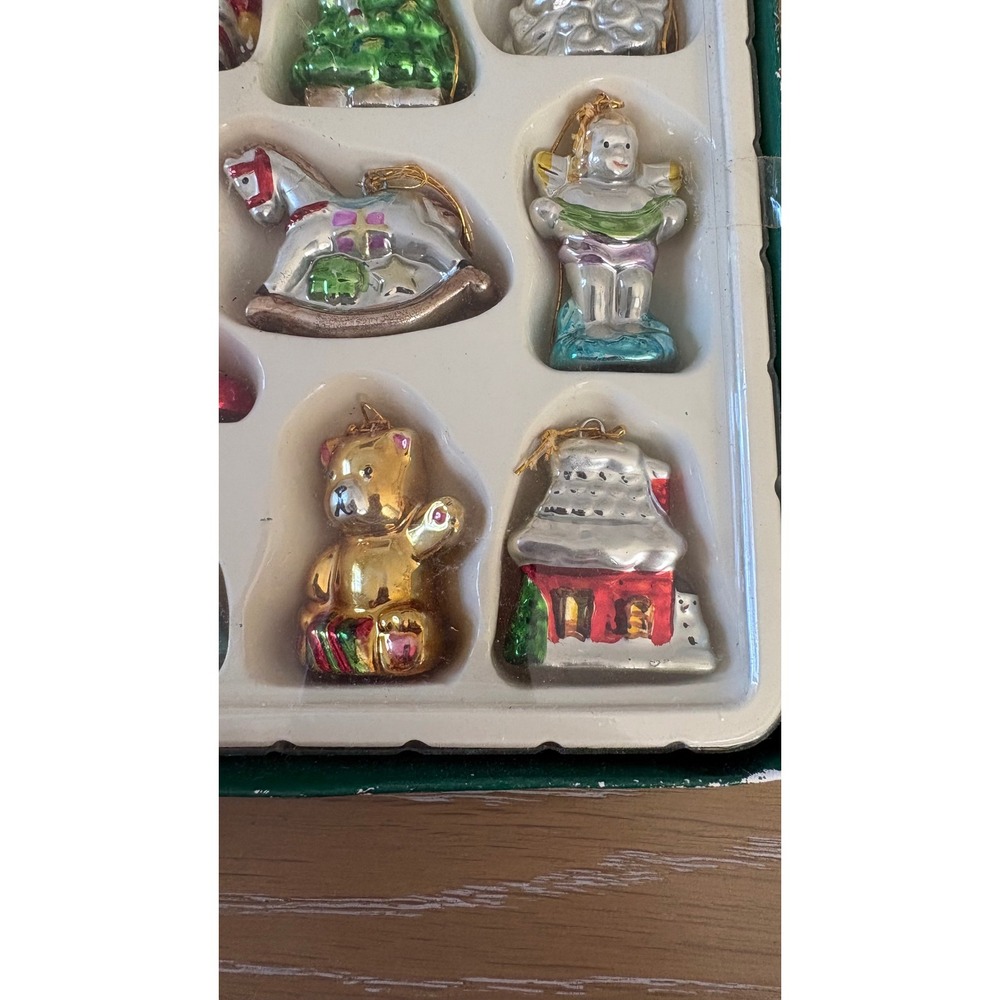 Kurt‎ S Adler Miniature Glass Christmas Ornaments Set of 12 Vintage Style H1256 - Picture 4 of 7